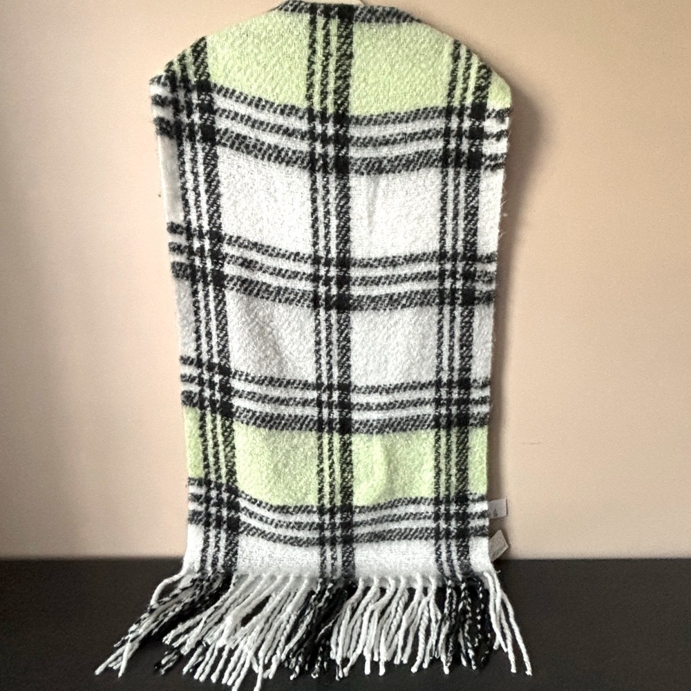 NWT Free People Homecoming Plaid Blanket Scarf - Picture 3 of 7